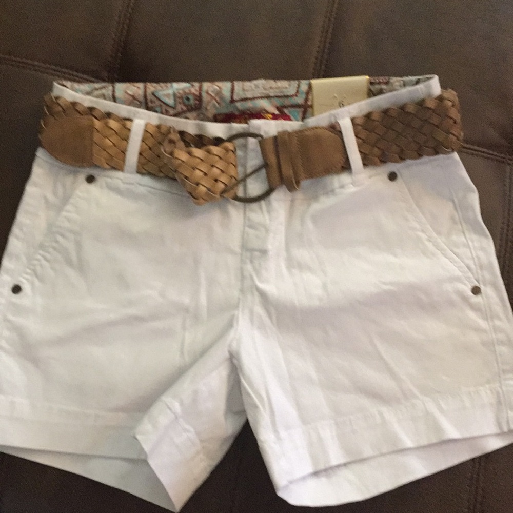 Women's white shorts brand new!!!
